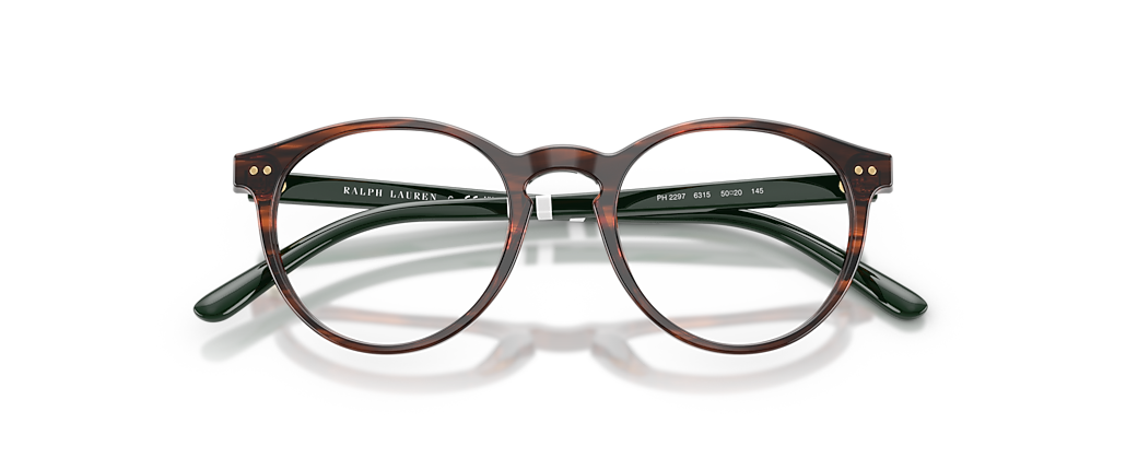 Polo Ralph Lauren PH2297 Shiny Striped Brown Frames
