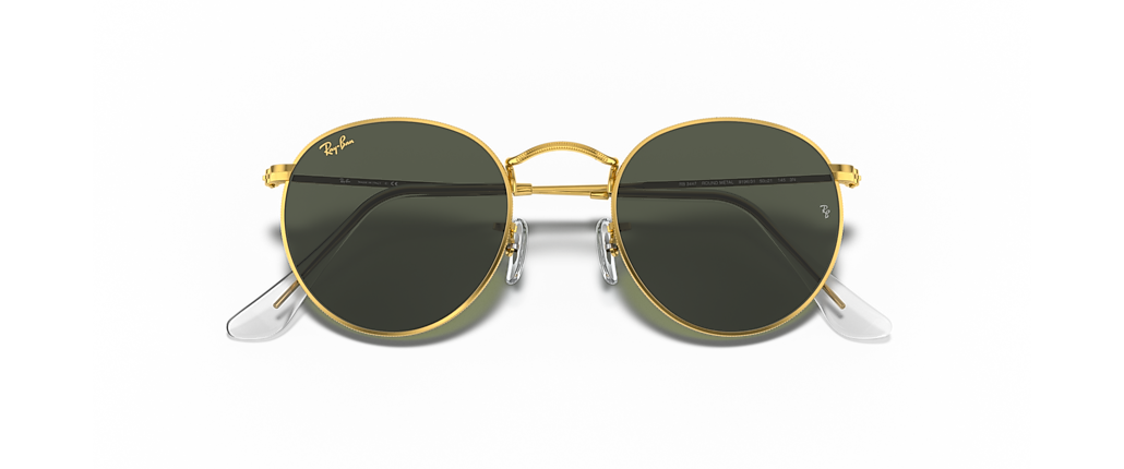 Ray-Ban RB3447 Round Metal Legend Gold Gold Sunglasses