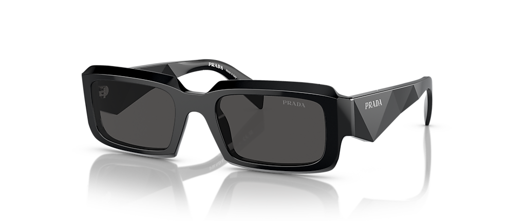 Prada PR 27ZS Sunglasses with Dark Grey lenses and Black frame | OPSM