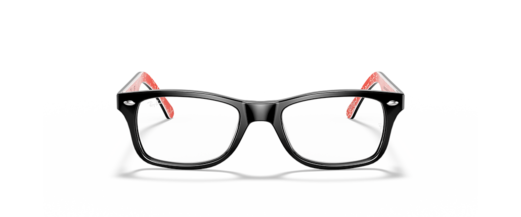 Ray-Ban RB5228 Optics Black On Red Frames