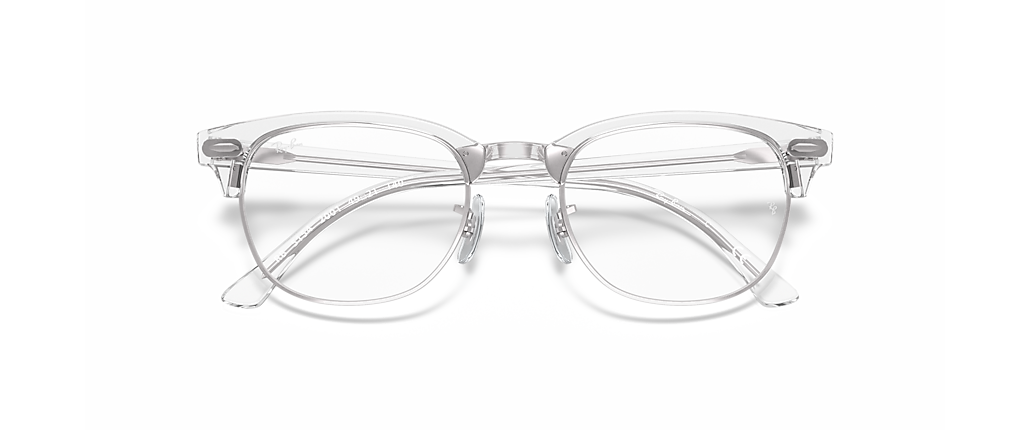 Ray-Ban RB5154 Clubmaster Optics White Transparent Frames