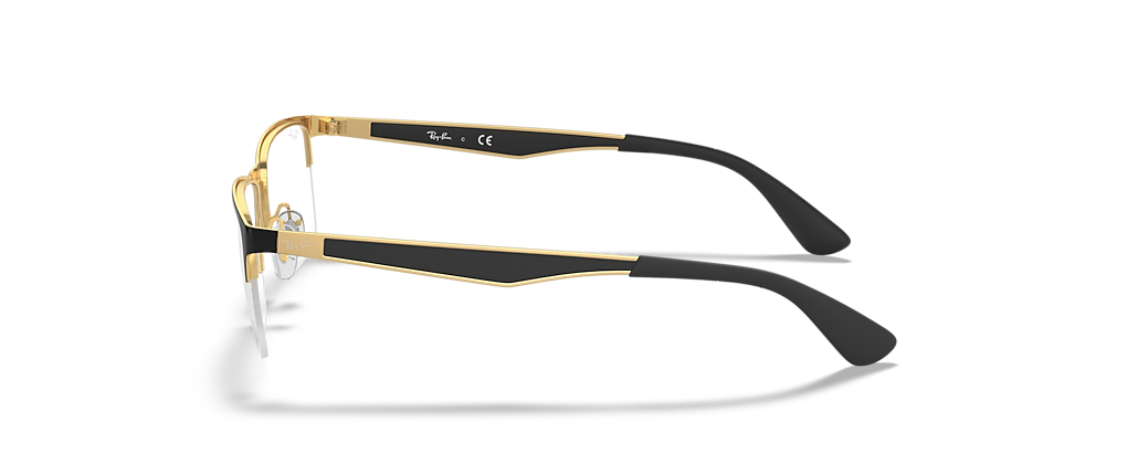 Ray-Ban RB6335 Optics Black On Gold Frames