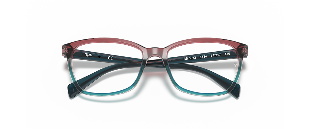 Ray-Ban RB5362 Optics Burgundy White & Blue Frames