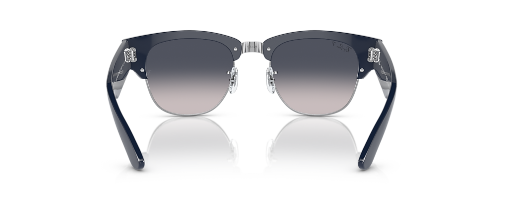 Ray-Ban RB0316S Mega Clubmaster Blue On Silver Sunglasses