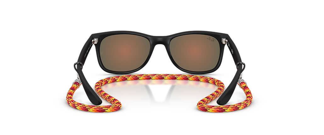 Ray-Ban RB9052S New Wayfarer Kids Summer Capsule Rubber Black Sunglasses