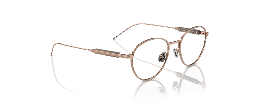 Brunello Cucinelli BC1003T Rose Gold/Camel Frames