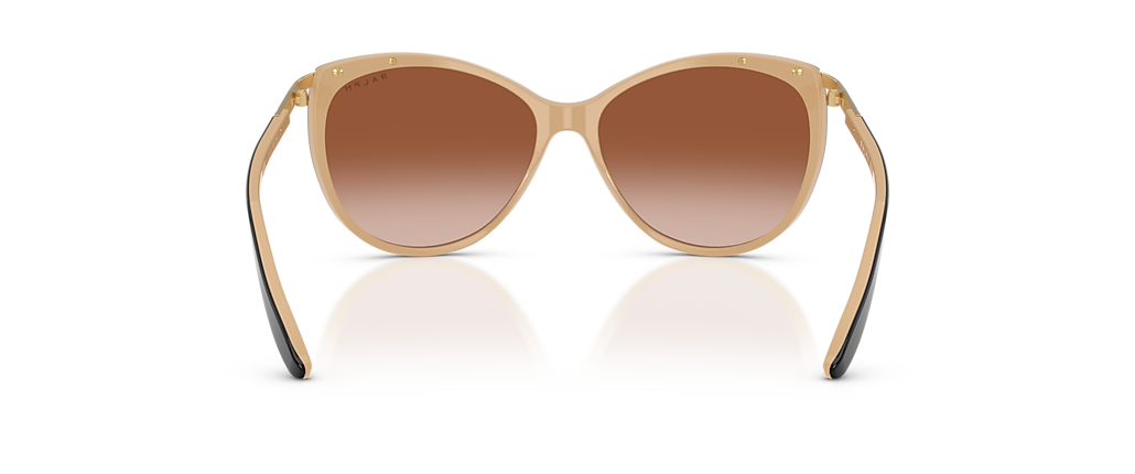 Ralph RA5150 Shiny Black On Nude & Gold Sunglasses