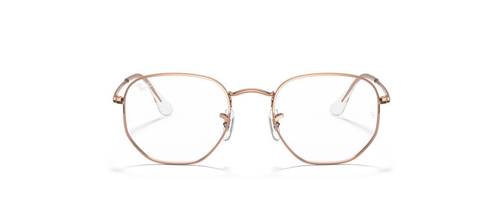 Ray-Ban RB6448 Hexagonal Optics Rose Gold Frames