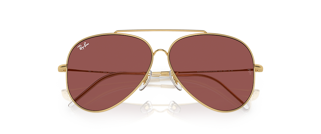 Ray-Ban RBR0101S Aviator Reverse Arista Gold Sunglasses