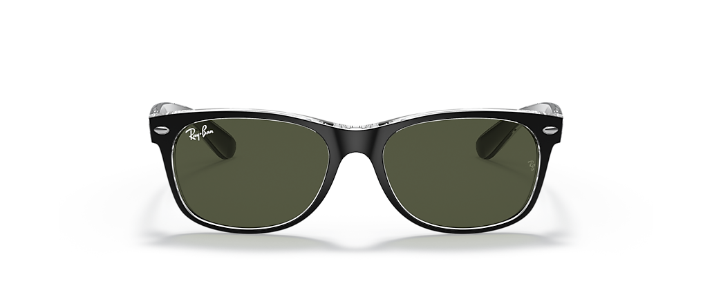 Ray-Ban RB2132 New Wayfarer Color Mix Black On Transparent Sunglasses