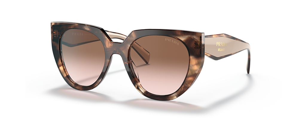 Prada PR 14WSF Caramel Tortoise/Powder Sunglasses