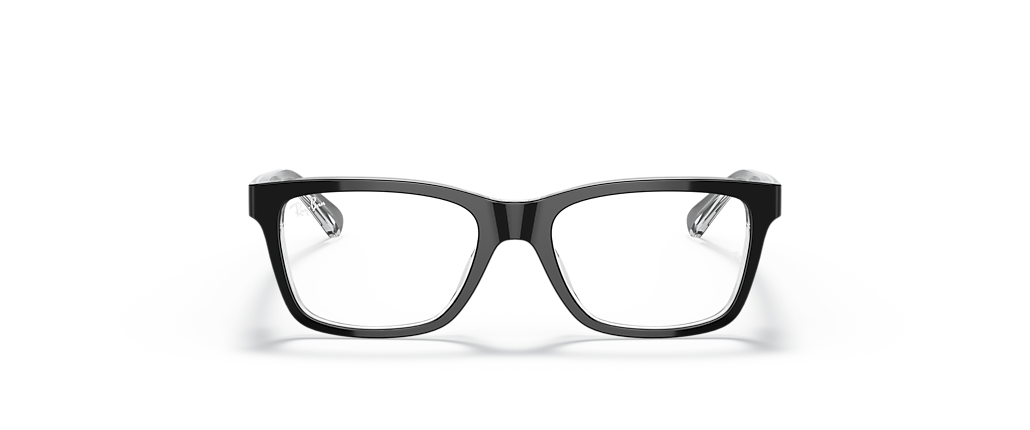 Ray-Ban RB1536 Optics Kids Black On Transparent Frames