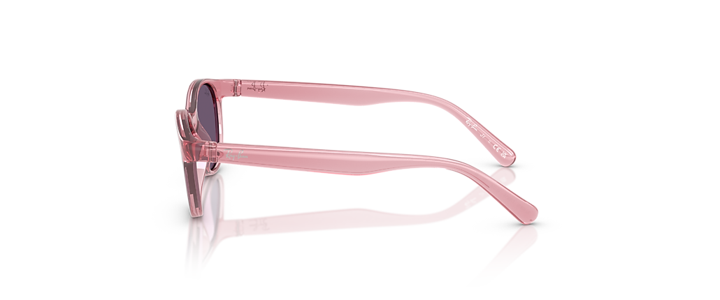 Ray-Ban RB9080S Kids Bio-Based Transparent Pink Sunglasses