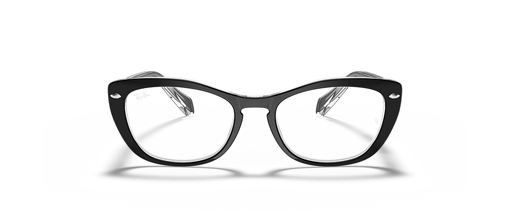 Ray-Ban RB5366 Optics Black On Transparent Frames