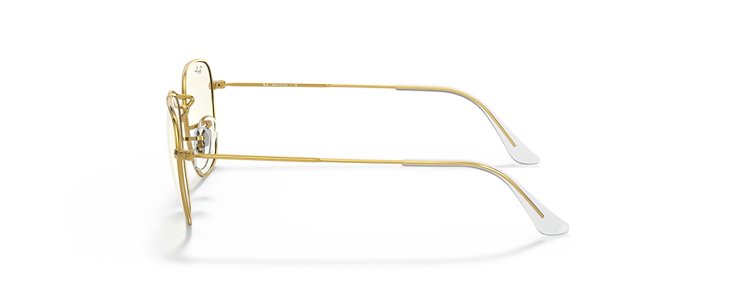 Ray-Ban RB3857 Frank Blue-Violet Light Clear Evolve Gold Sunglasses