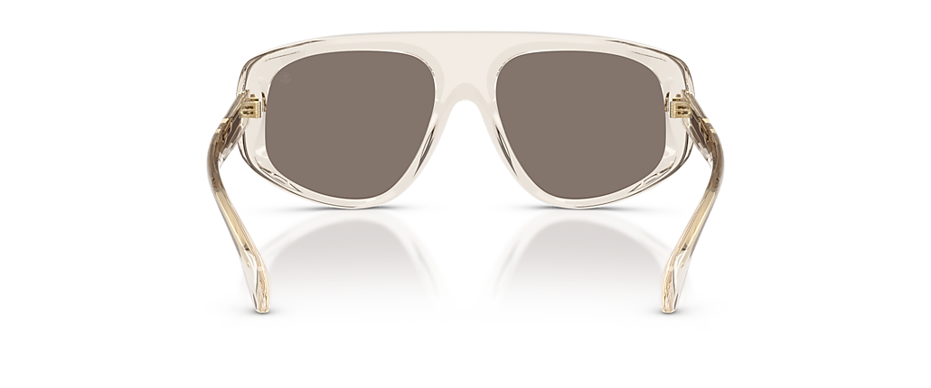 Moncler ME6035U Auron Shiny Transparent Off White Sunglasses