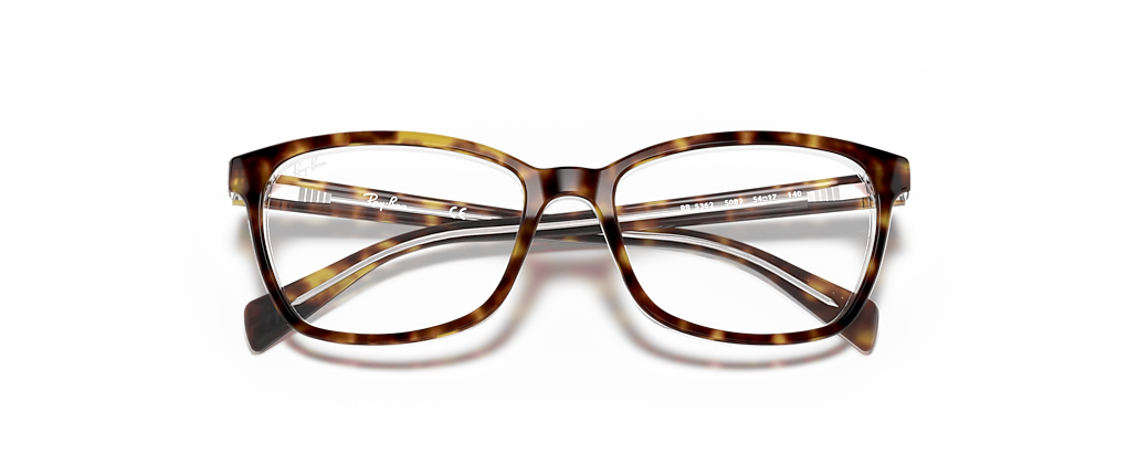 Ray-Ban RB5362 Optics Havana On Transparent Frames