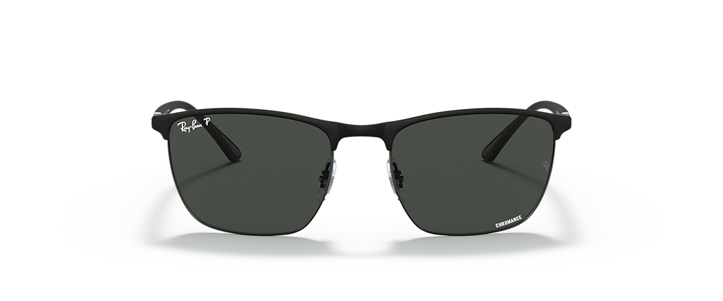 Ray-Ban RB3686 Polarized+ Lenses Black Sunglasses
