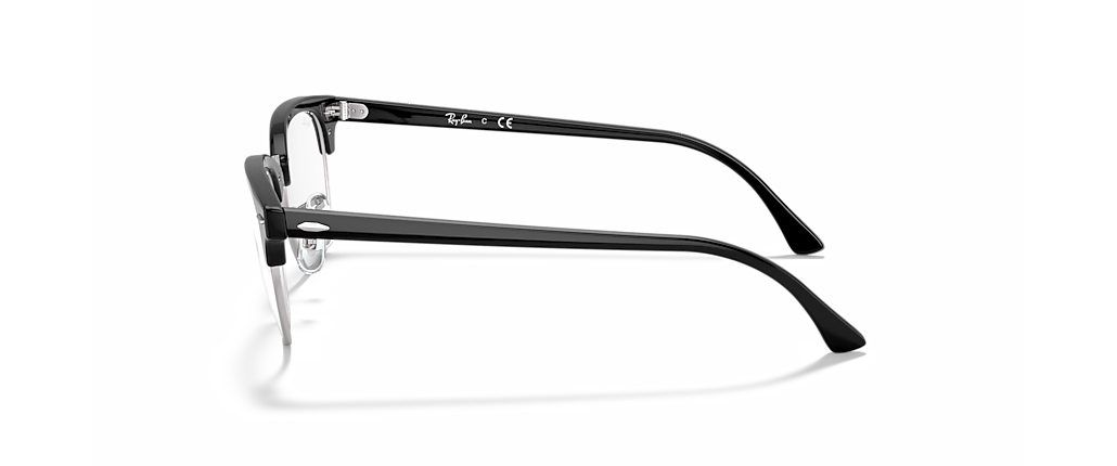 Ray-Ban RB5154 Clubmaster Optics Black On Silver Frames