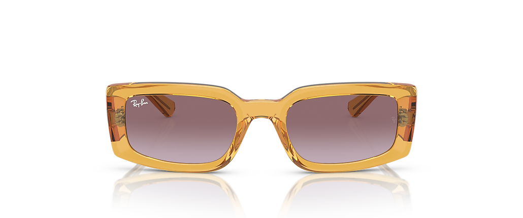 Ray-Ban RB4395 Kiliane Bio-Based Transparent Yellow Sunglasses