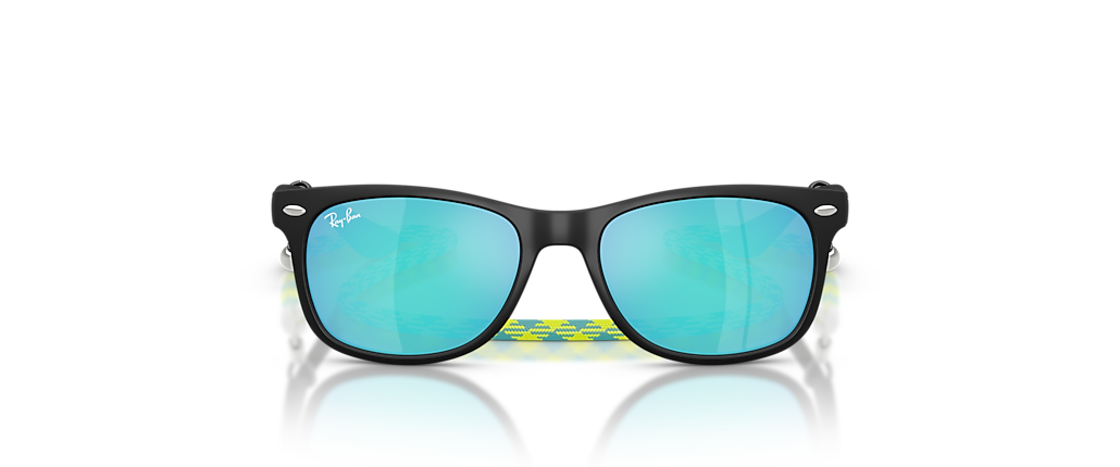 Ray-Ban RB9052SF New Wayfarer Kids Summer Capsule Rubber Black Sunglasses