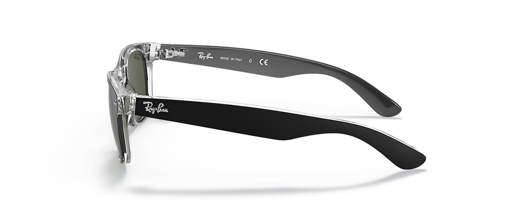 Ray-Ban RB2132 New Wayfarer Color Mix Black On Transparent Sunglasses