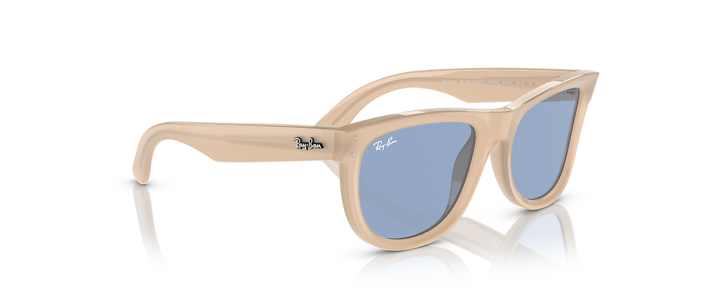 Ray-Ban RBR0502S Wayfarer Reverse Opal Beige & Honey Sunglasses