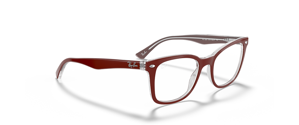 Ray-Ban RB5285 Optics Bordeaux On Transparent Frames