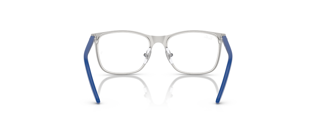 Ray-Ban RB9551V Optics Kids Blue On Silver Frames