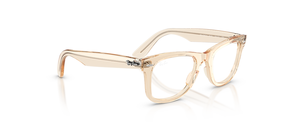 Ray-Ban RB4340V Wayfarer Ease Optics Transparent Nude Frames