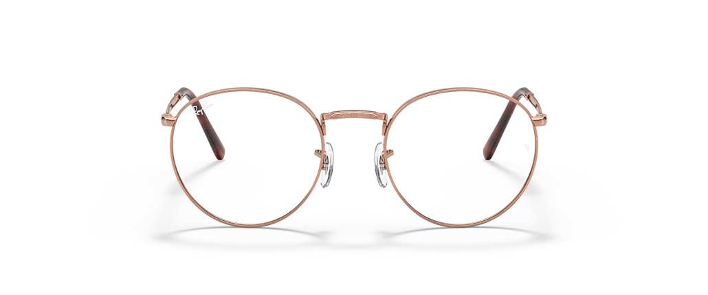 Ray-Ban RB3637V New Round Optics Rose Gold Frames