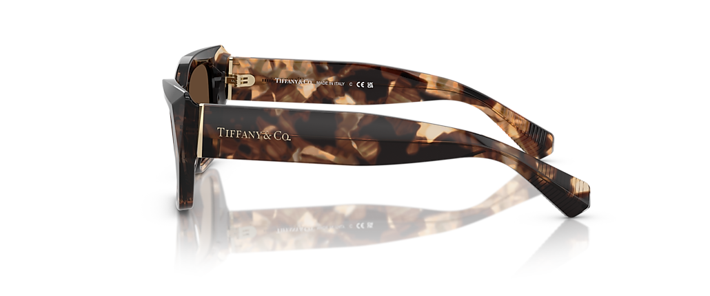 Tiffany & Co. TF4230F Spotted Brown Havana Sunglasses