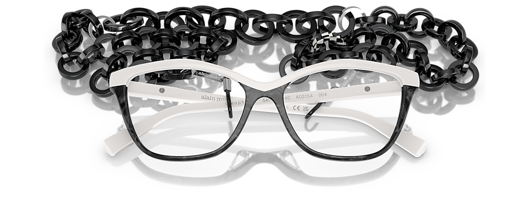 Alain Mikli A03154 Cleophee 2 Noir Mikli/White Frames