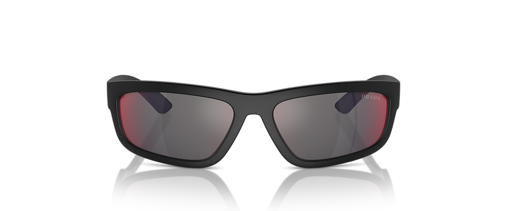 Prada Linea Rossa PS 05ZS Black Rubbered Sunglasses