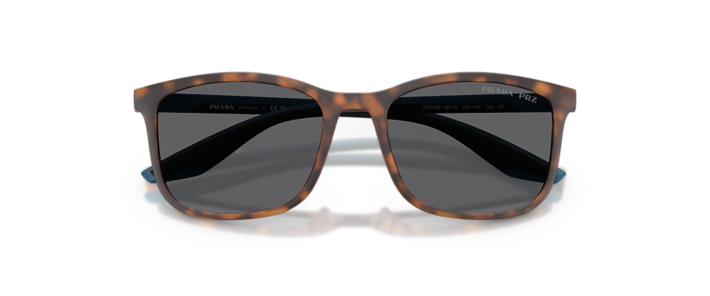 Prada Linea Rossa PS A08S Havana Rubber Sunglasses