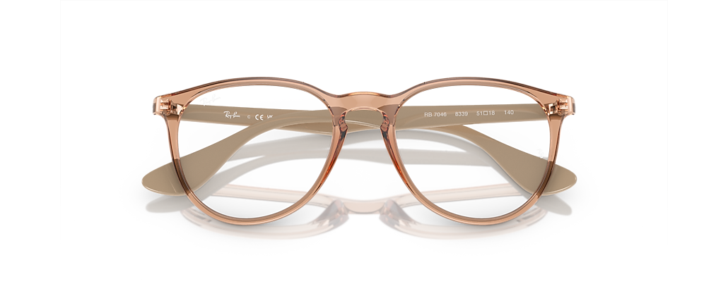 Ray-Ban RB7046 Erika Optics Transparent Brown Frames