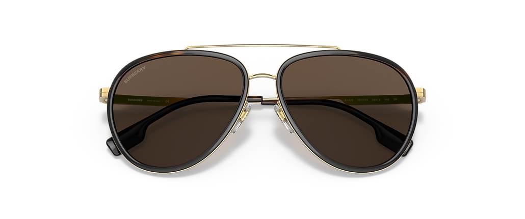Burberry BE3125 Oliver Gold Sunglasses