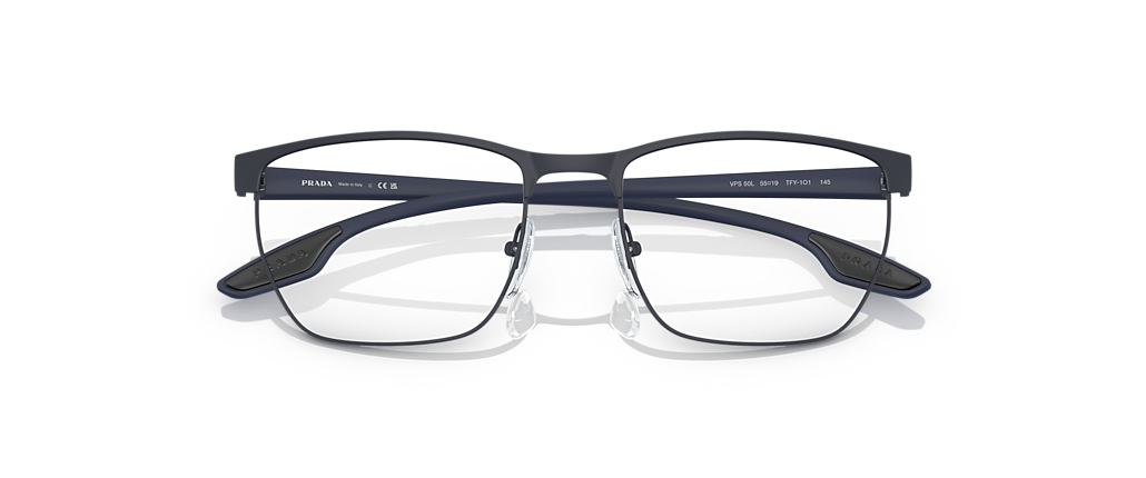 Prada Linea Rossa PS 50LV Lifestyle Rubber Blue Frames