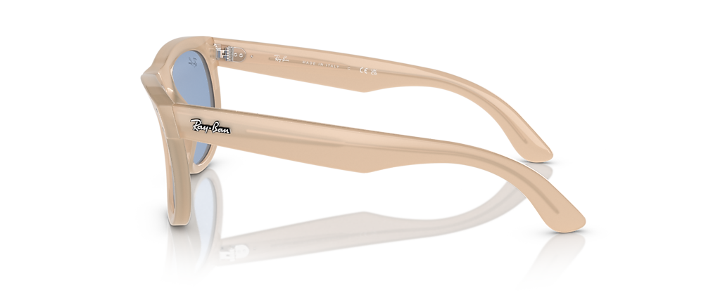 Ray-Ban RBR0502S Wayfarer Reverse Opal Beige & Honey Sunglasses
