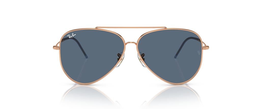 Ray-Ban RBR0101S Aviator Reverse Rose Gold Sunglasses