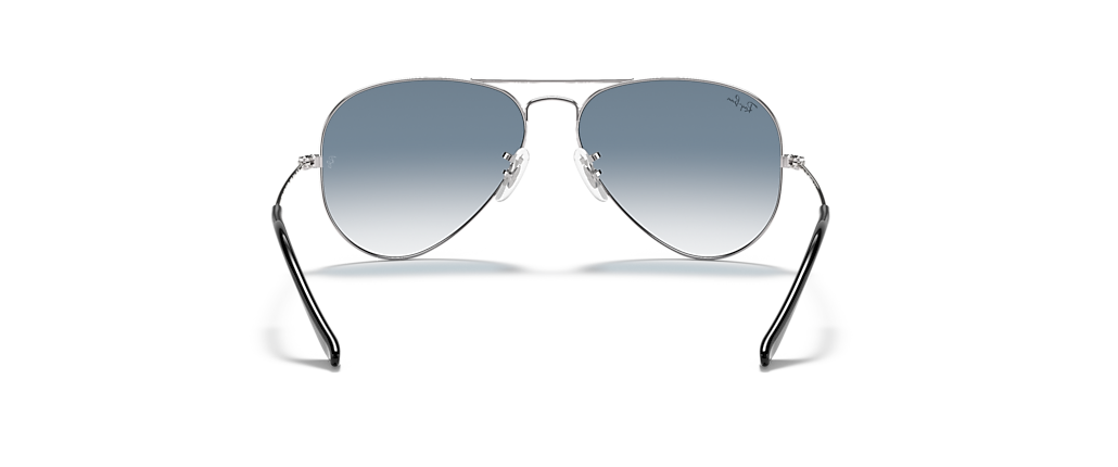 Ray-Ban RB3025 Aviator Gradient Silver Sunglasses
