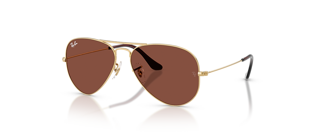 Ray-Ban RB3025 Aviator Large Metal Arista Gold Sunglasses
