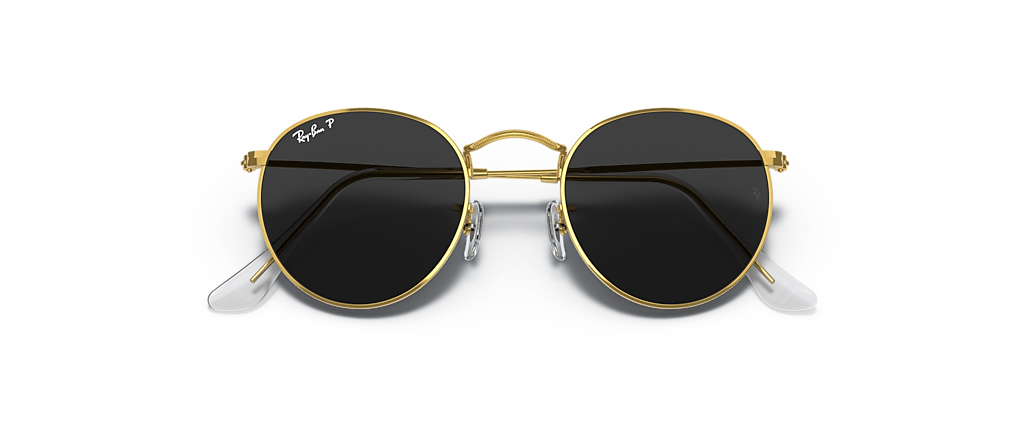 Ray-Ban RB3447 Round Metal Gold Sunglasses