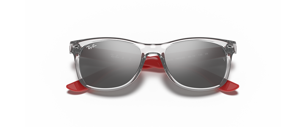 Ray-Ban RB9052S New Wayfarer Kids Transparent Grey Sunglasses