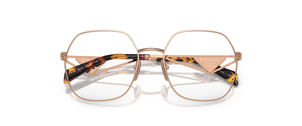 Prada PR 59ZV Pink Gold Frames