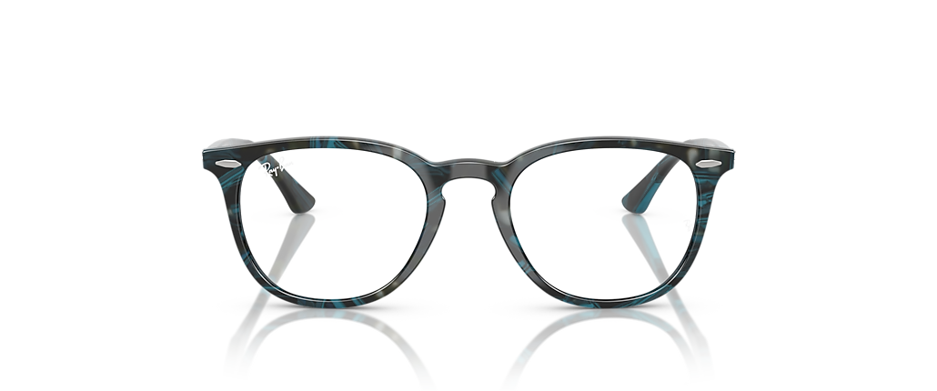 Ray-Ban RB7159F RB7159 Optics Transparent Fantasy Brown & Yellow Frames