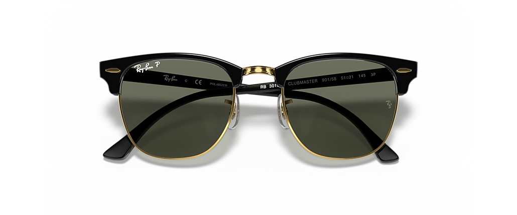 Ray-Ban RB3016F Clubmaster Classic Black Sunglasses