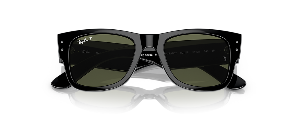 Ray-Ban RB0840S Mega Wayfarer Black Sunglasses