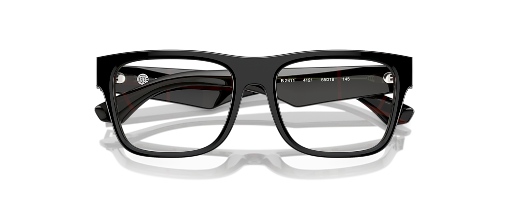 Burberry BE2411 Top Black On Vintage Check Frames