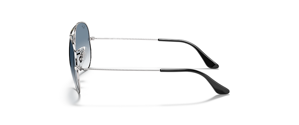 Ray-Ban RB3025 Aviator Gradient Silver Sunglasses